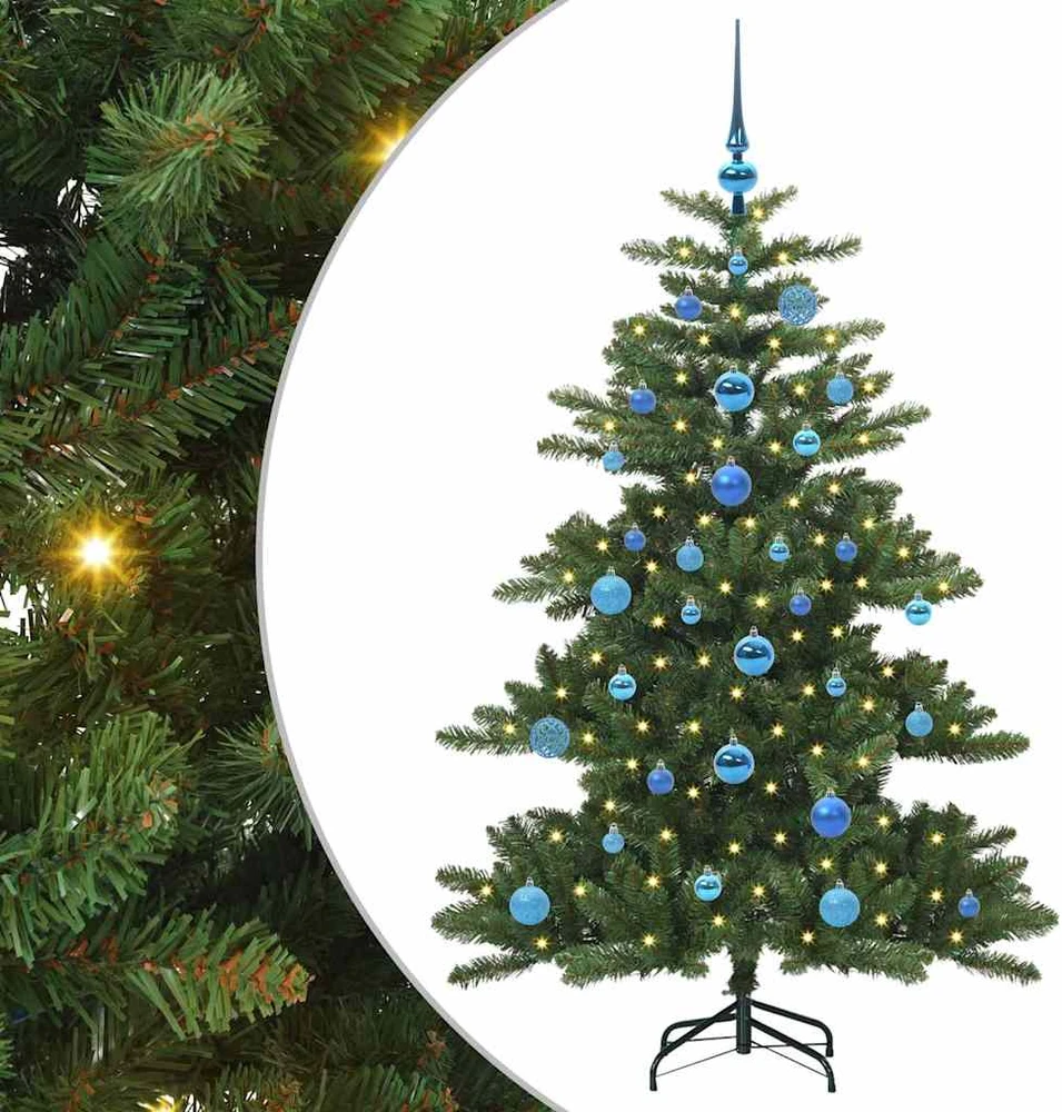Dirbtinė Sulankstoma Kalėdų Eglutė Žalia 150 cm PVC ir Plienas