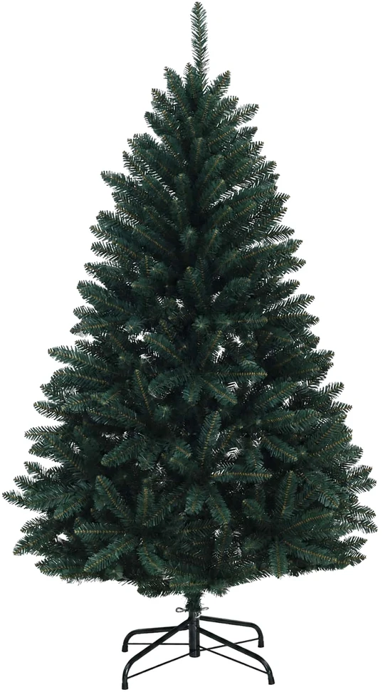 Dirbtinė tamsiai žalia Kalėdų eglutė su žaisliukais 180 cm
