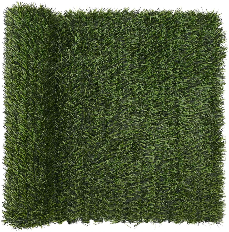 Dirbtinė tvora Šviesiai žalia 1 x 5 m PVC ir Plienas