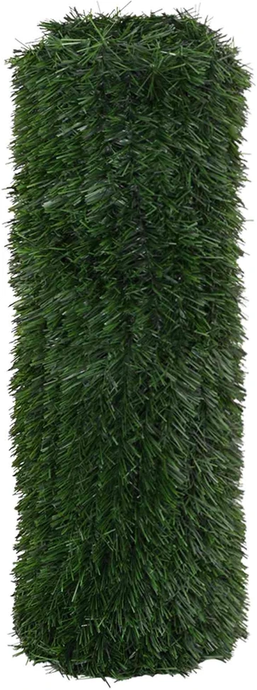 Dirbtinė tvora Tamsiai žalia 1 x 4 m PVC ir Plienas