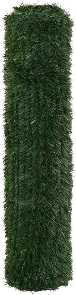 Dirbtinė tvora Tamsiai žalia 1,5 x 4 m PVC ir Plienas