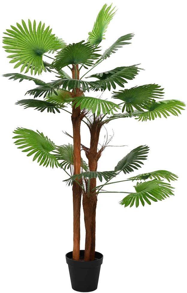 Dirbtinė Ventiliatoriaus Palmė Žalia 75 x 25 x 180 cm