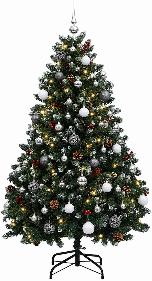 Dirbtinė žalia kalėdinė eglutė su žaisliuku 150 cm 150 LED