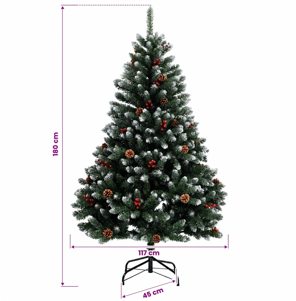 Dirbtinė Kalėdų eglutė su burbulais 180 cm 300 LED Šilta balta