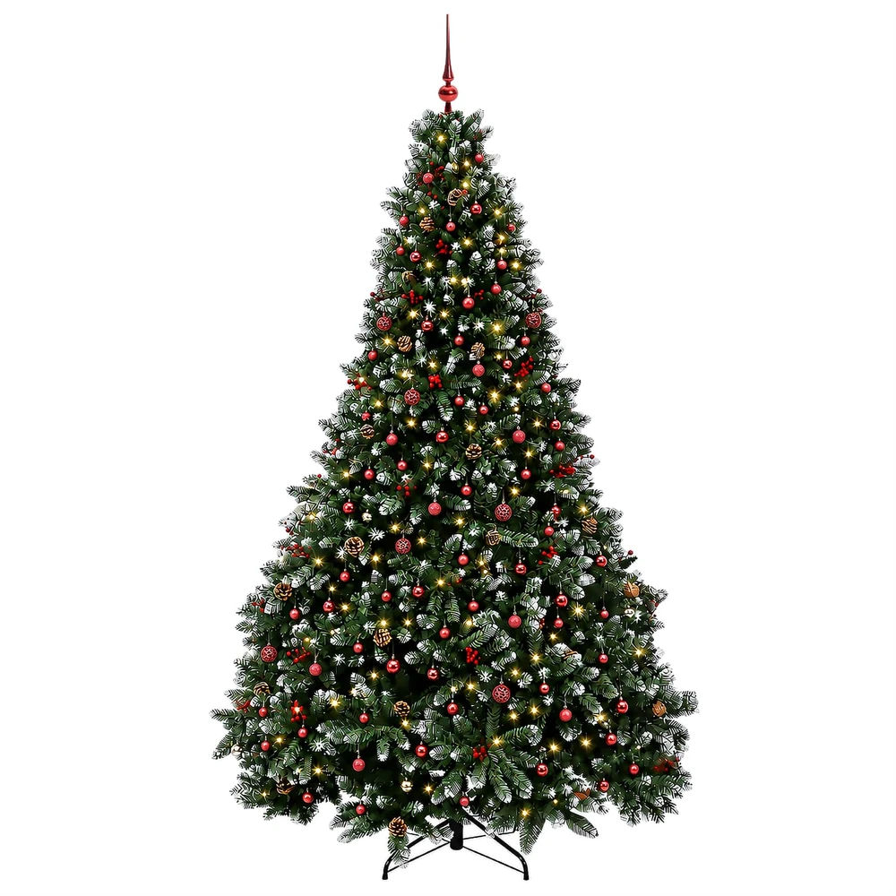 Dirbtinė žalia Kalėdų eglutė su žaisliuku 270 cm 300 LED