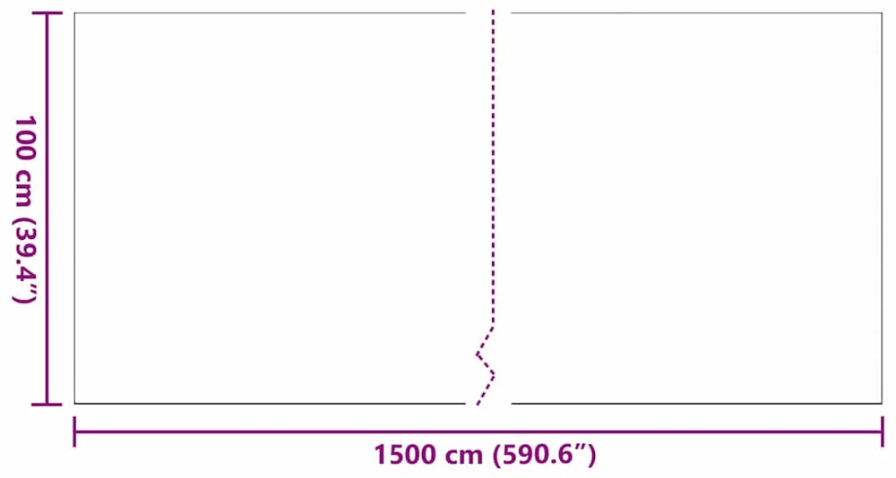 Dirbtinė žolė 1500 x 100 x 4 cm PP & PE