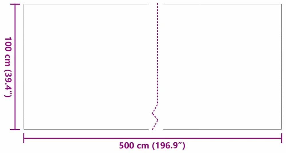 Dirbtinė žolė 500 x 100 x 4 cm PP & PE