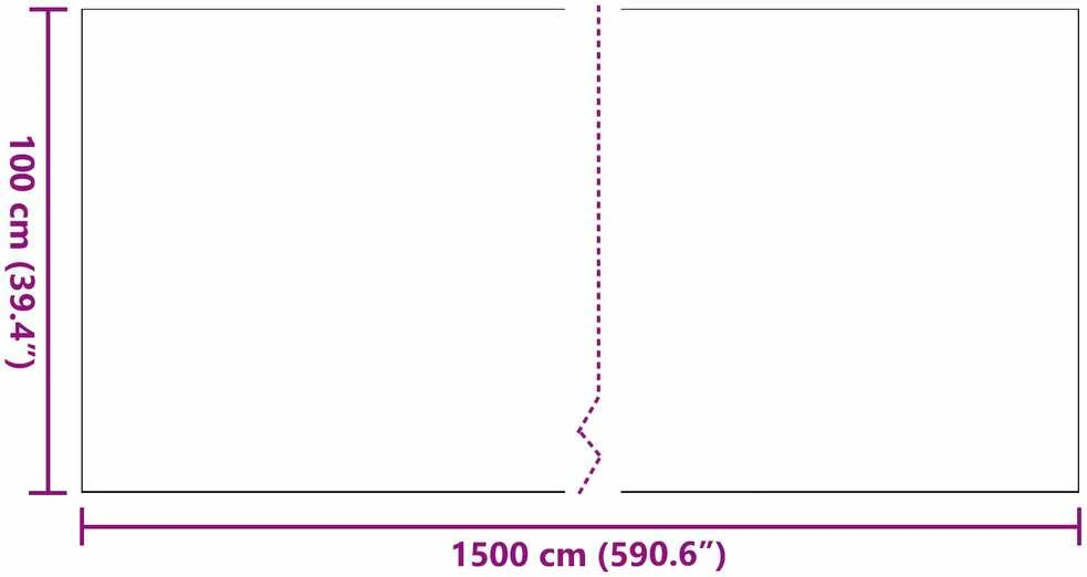 Dirbtinė žolė 1500 x 100 x 3 cm PP & PE