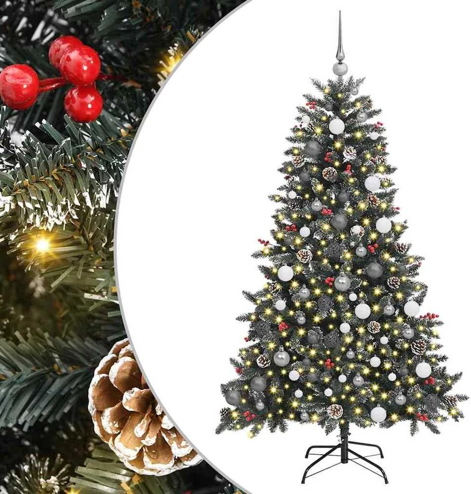Dirbtinė Kalėdų eglutė Žalia 180 cm PVC, plastikas ir plienas