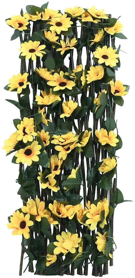 Dirbtinės gebenės treliažai, 5vnt., geltoni, 180x60cm