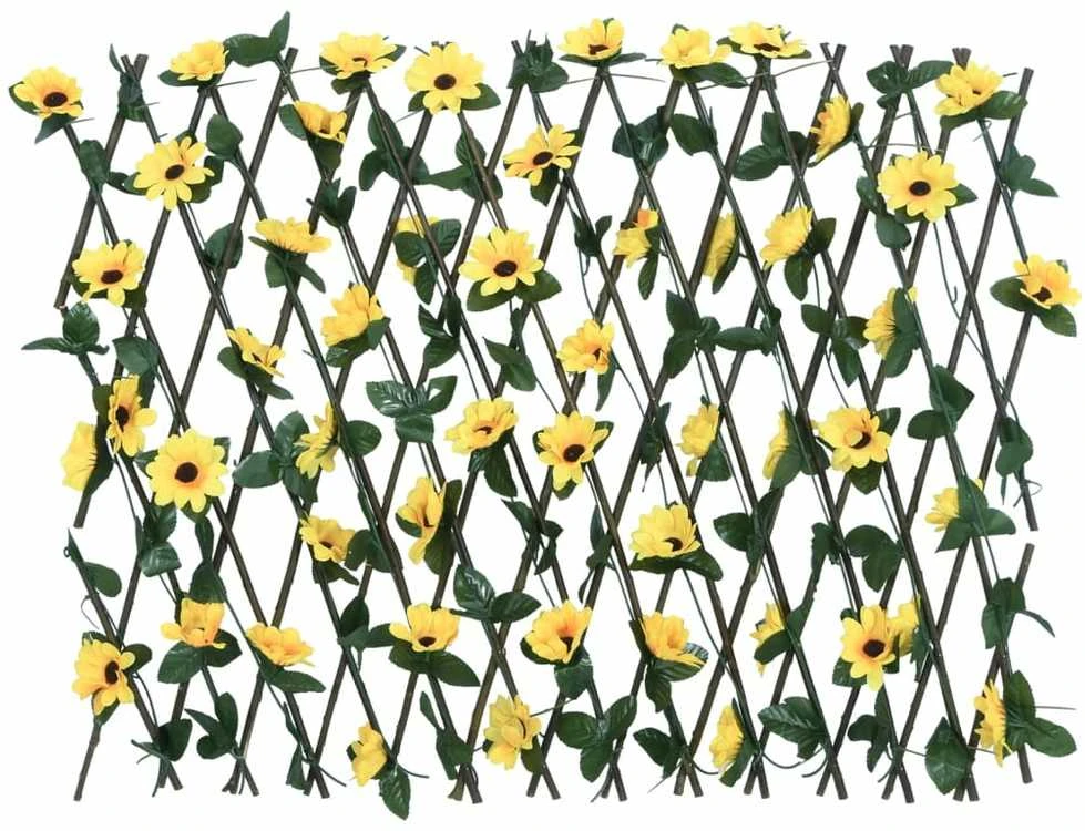 Dirbtinės gebenės treliažai, 5vnt., geltoni, 180x60cm