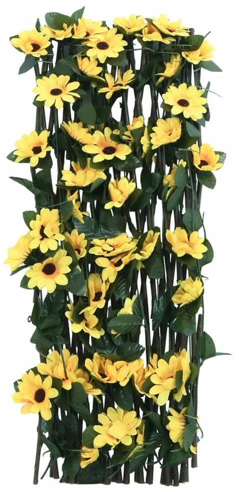 Dirbtinės gebenės treliažai, 5vnt., geltoni, 180x60cm