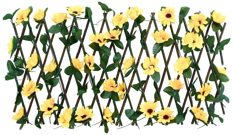 Dirbtinės gebenės treliažai, 5vnt., geltoni, 180x30cm