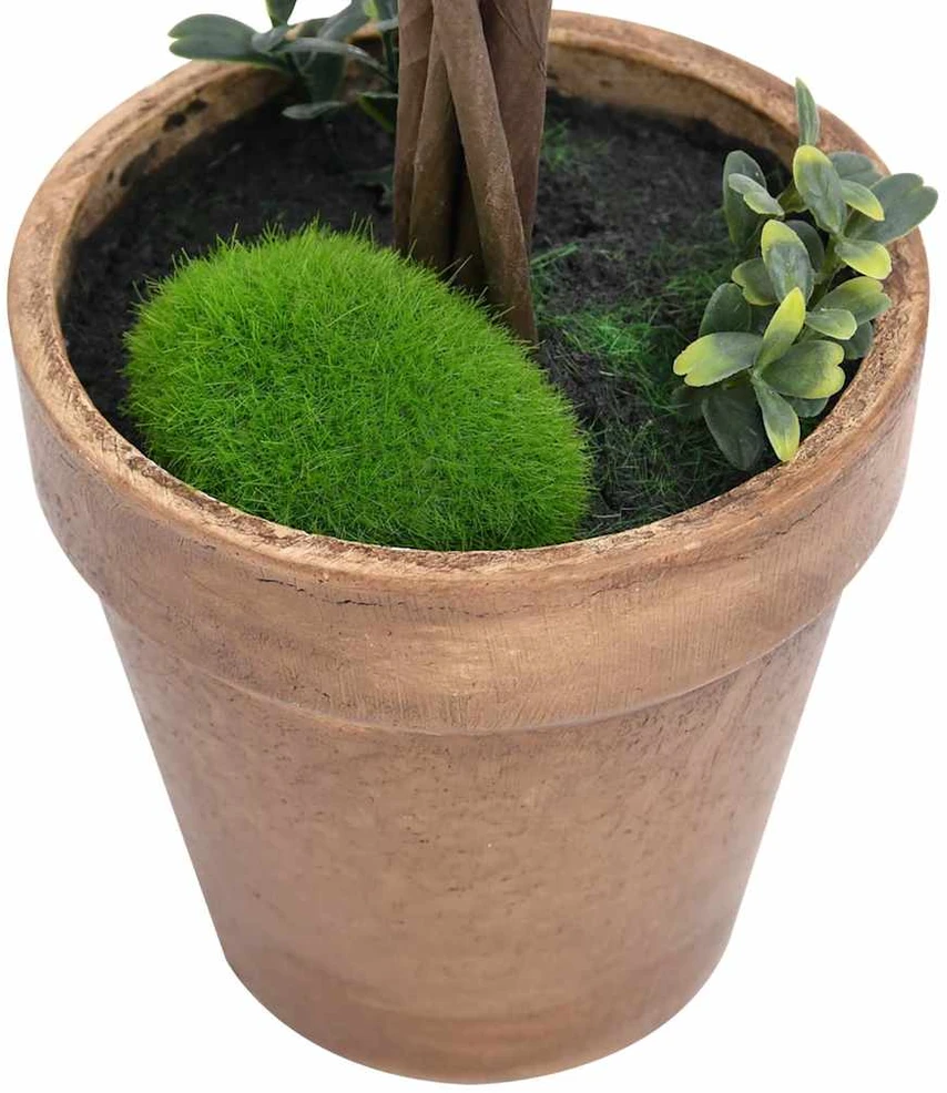 Dirbtiniai buksmedžiai vazonuose, 2vnt., žali, 33cm