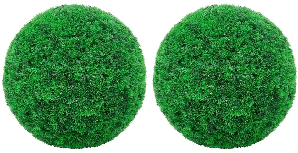 Dirbtiniai buksmedžio krūmai, 2vnt., 35cm, rutulio formos