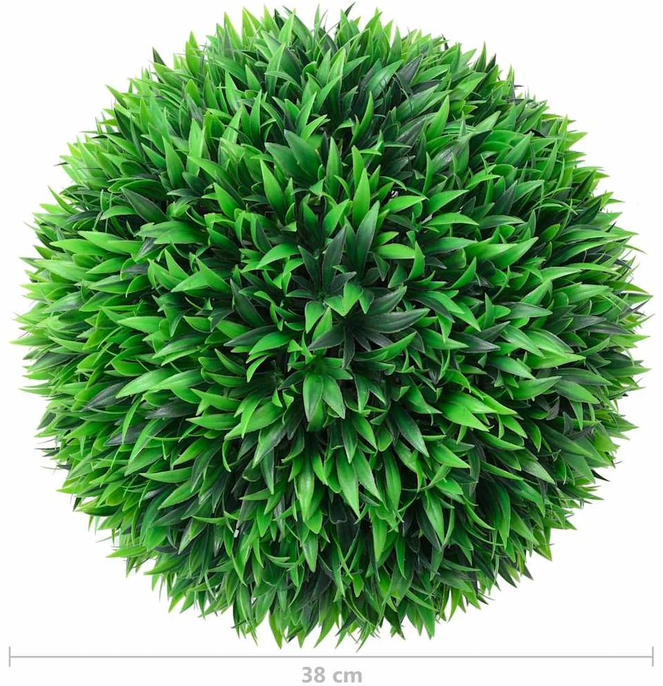 Dirbtiniai buksmedžio krūmai, 2vnt., 38cm, rutulio formos