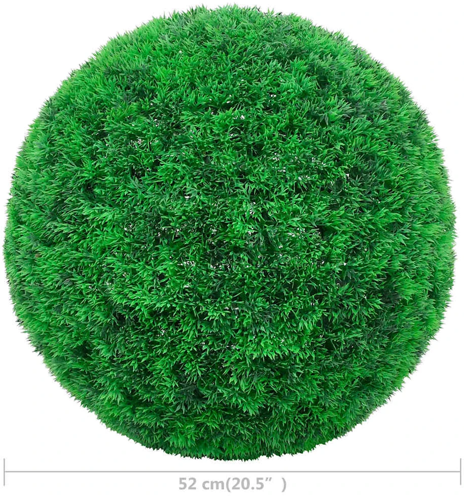 Dirbtiniai buksmedžio krūmai, 2vnt., 52cm, rutulio formos