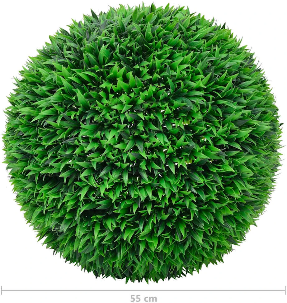 Dirbtiniai buksmedžio krūmai, 2vnt., 55cm, rutulio formos