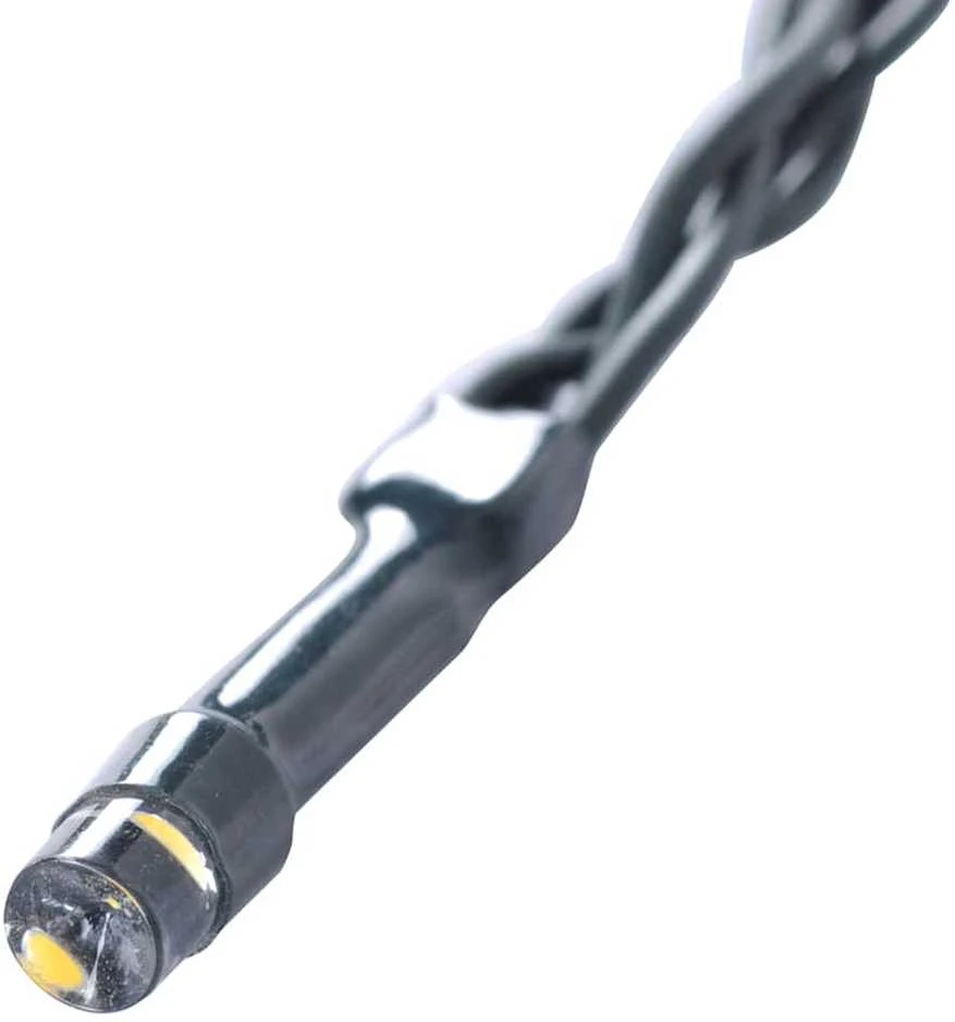 Dirbtiniai buksmedžio krūmai su LED lemputėmis 2vnt. žalia 55cm