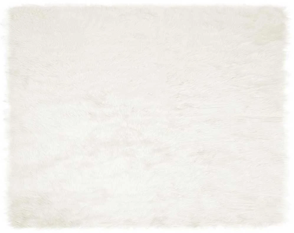 Dirbtinio avių kailio kilimas TAFALLA Balta 200 x 280 cm