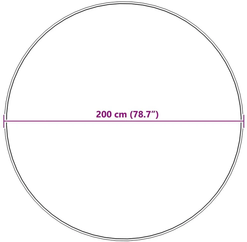 Dirbtinio avių kailio kilimas TAFALLA Balta Ø 200 cm