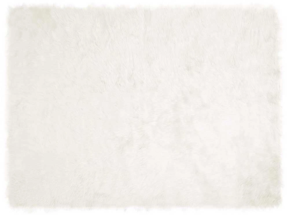 Dirbtinio avių kailio kilimas TAFALLA Balta 160 x 230 cm