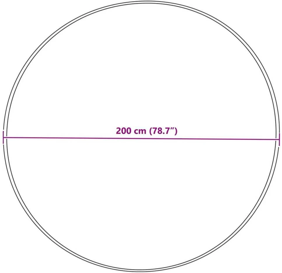 Dirbtinio avių kailio kilimas TAFALLA Kreminė Ø 200 cm