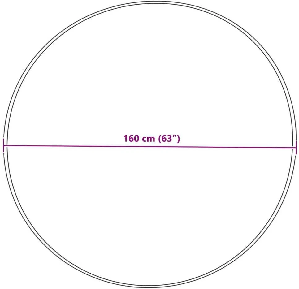 Dirbtinio avių kailio kilimas TAFALLA Pilka Ø 160 cm