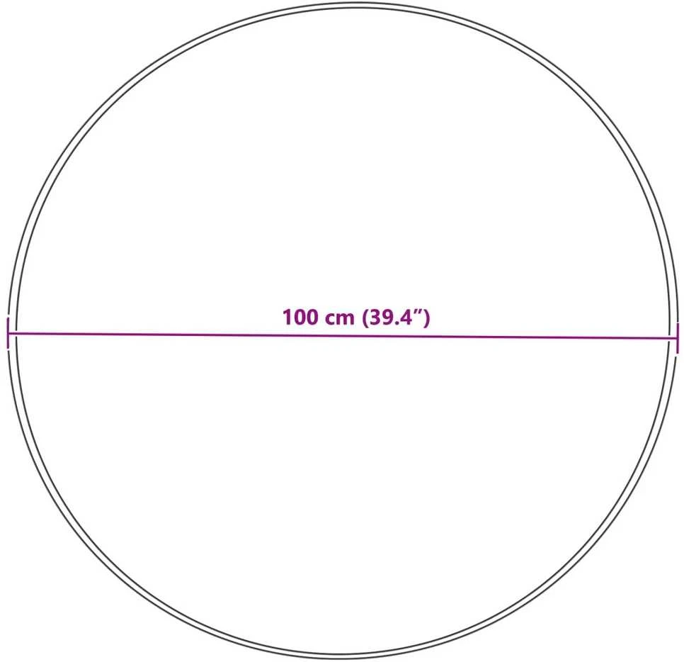 Dirbtinio avių kailio kilimas TAFALLA Pilka Ø 100 cm