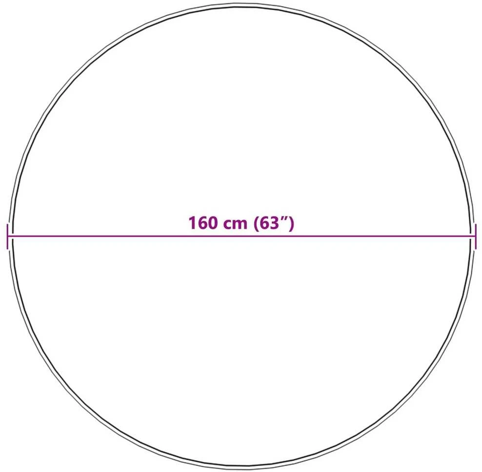 Dirbtinio avių kailio kilimas TAFALLA Rožinė Ø 160 cm
