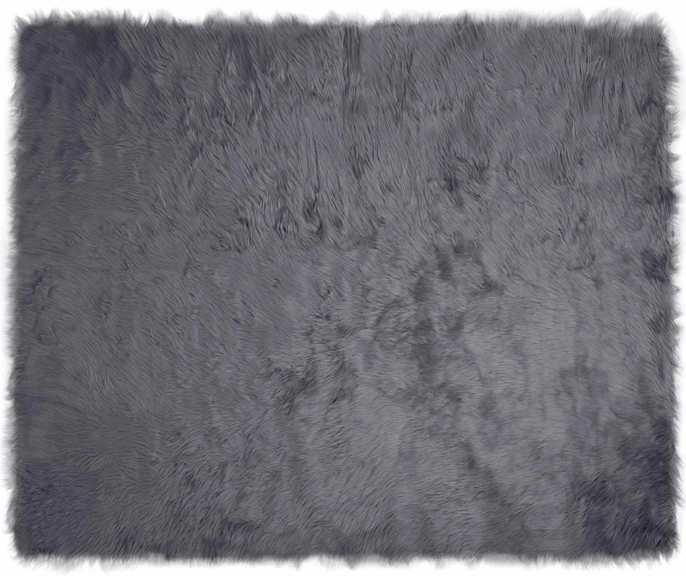 Dirbtinio avių kailio kilimas TAFALLA Antracito 200 x 280 cm