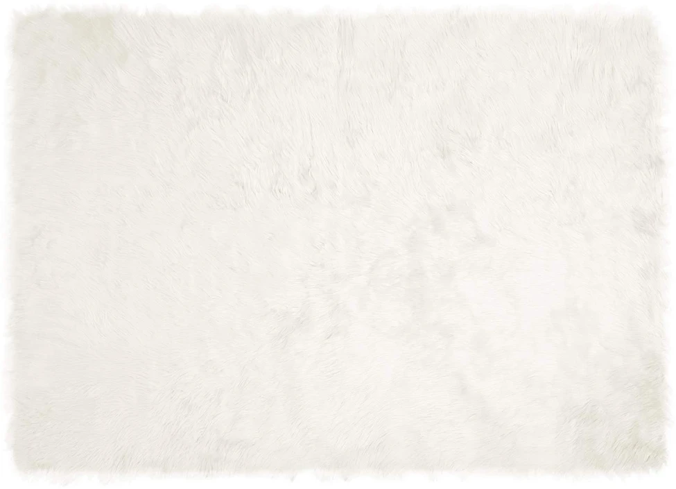 Dirbtinio avių kailio kilimas TAFALLA Balta 240 x 340 cm