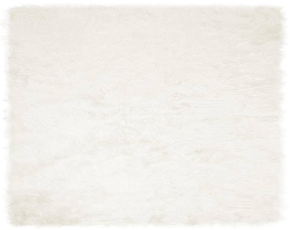 Dirbtinio avių kailio kilimas TAFALLA Balta 200 x 280 cm