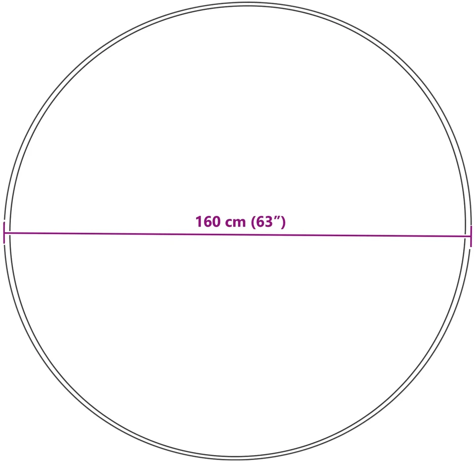 Dirbtinio avių kailio kilimas TAFALLA Pilka Ø 160 cm