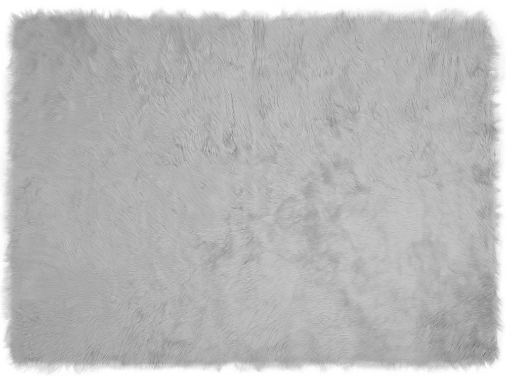 Dirbtinio avių kailio kilimas TAFALLA Pilka 160 x 230 cm