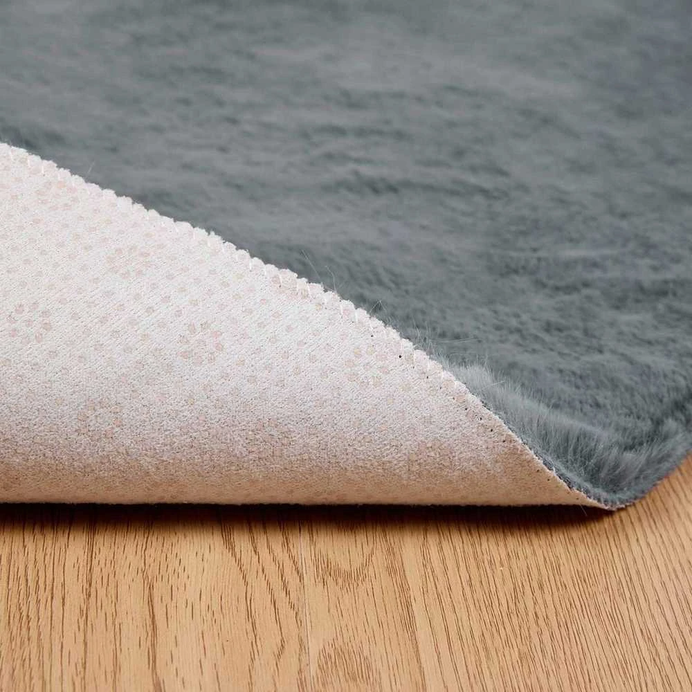 Neslystantis kilimas iš dirbtinio triušio kailio OLITE Ø 80 cm