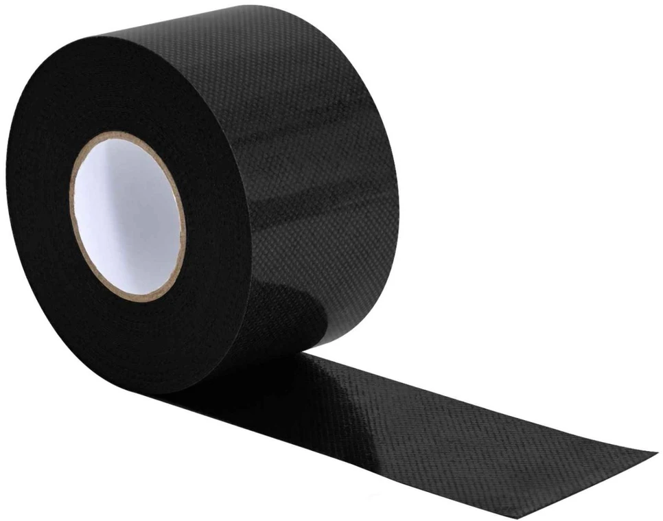Dirbtinio žolės juosta su klijais Juoda 5 cm x 10 m