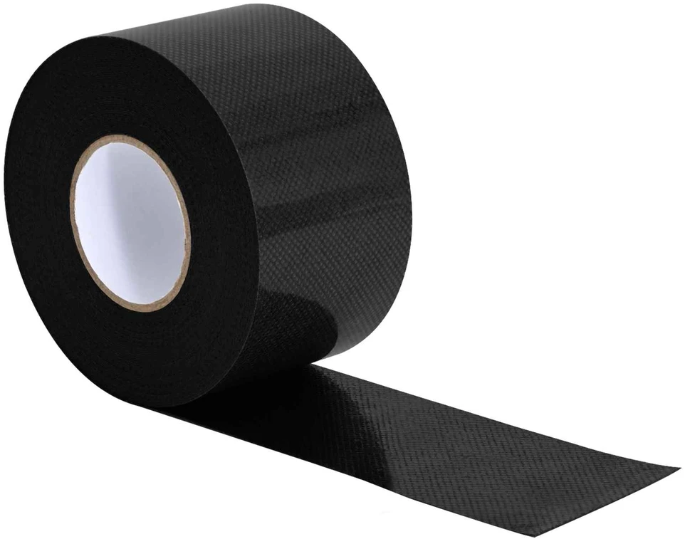 Dirbtinio žolės juosta su klijais Juoda 5 cm x 10 m