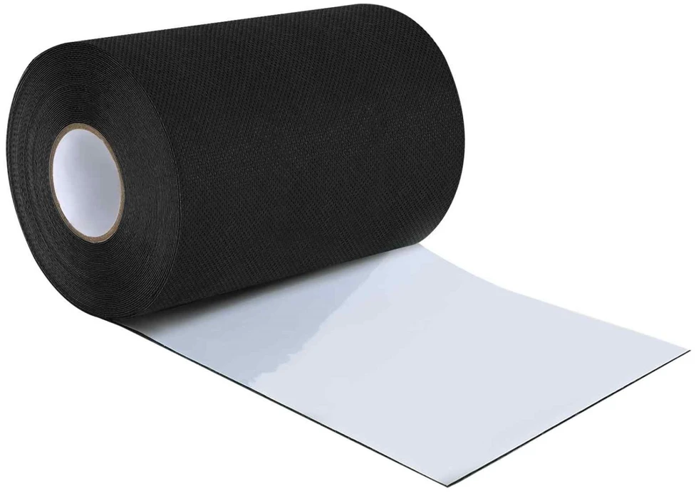 Dirbtinio žolės juosta su klijais Juoda 15 cm x 10 m