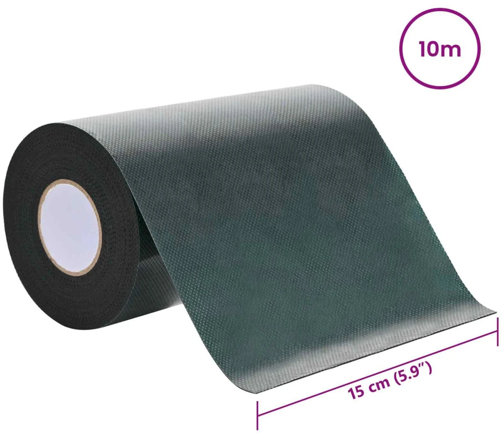 Dirbtinio žolės juosta su klijais Žalia 15 cm x 10 m