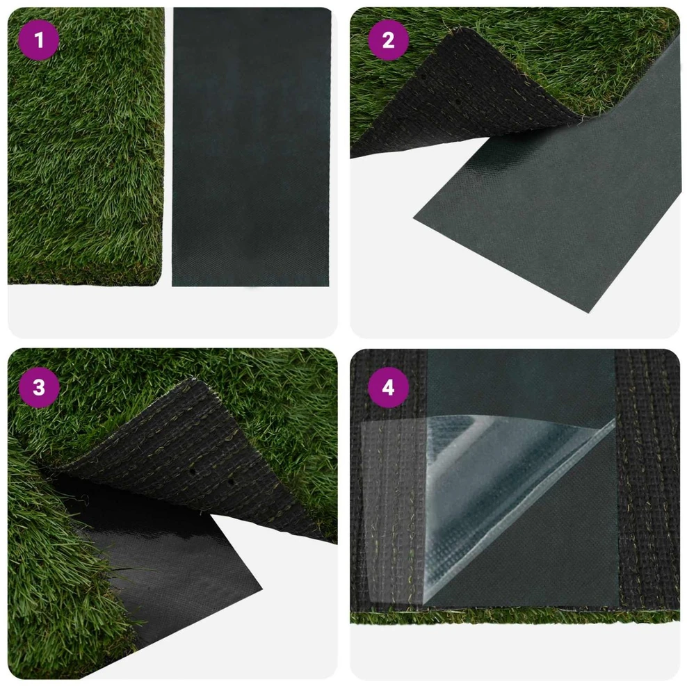Dirbtinio žolės juosta su klijais Žalia 15 cm x 10 m