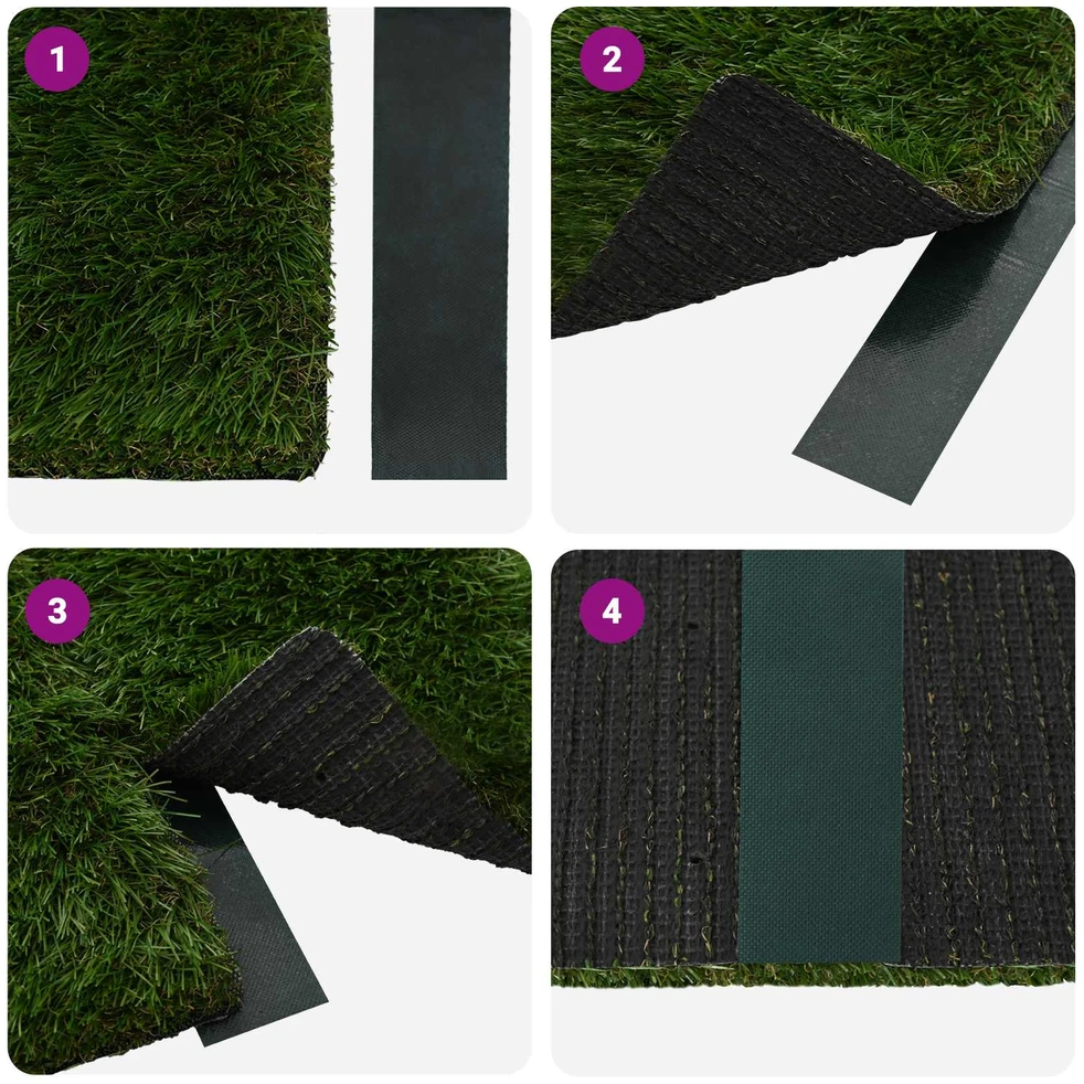 Dirbtinio žolės juosta su klijais Žalia 5 cm x 20 m