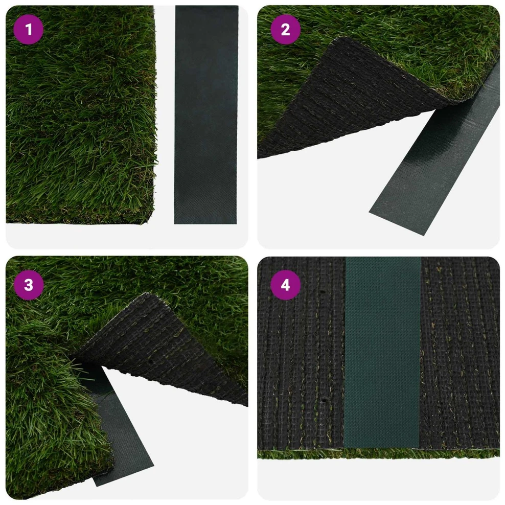 Dirbtinio žolės juosta su klijais Žalia 5 cm x 20 m