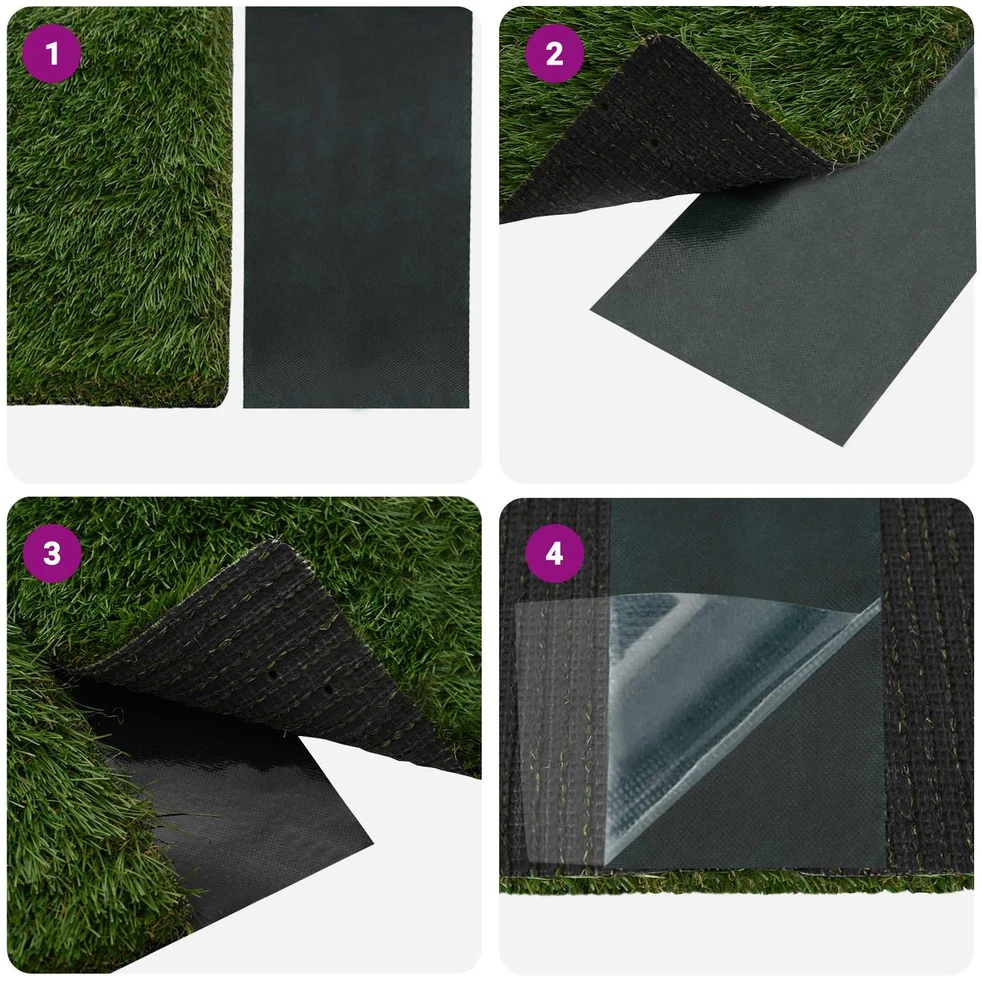 Dirbtinio žolės juosta su klijais Žalia 15 cm x 10 m