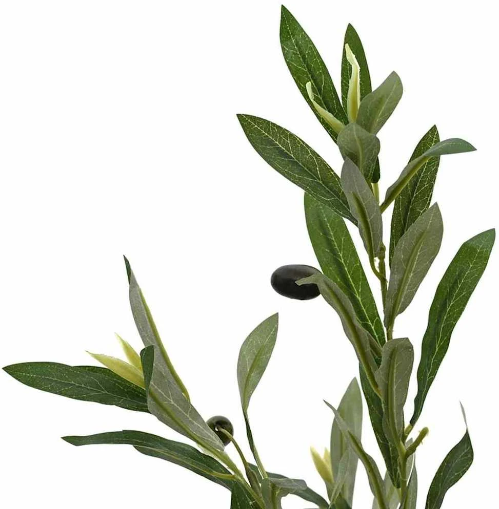 Dirbtinis alyvmedis, žalios spalvos, 120cm, 450 lapų