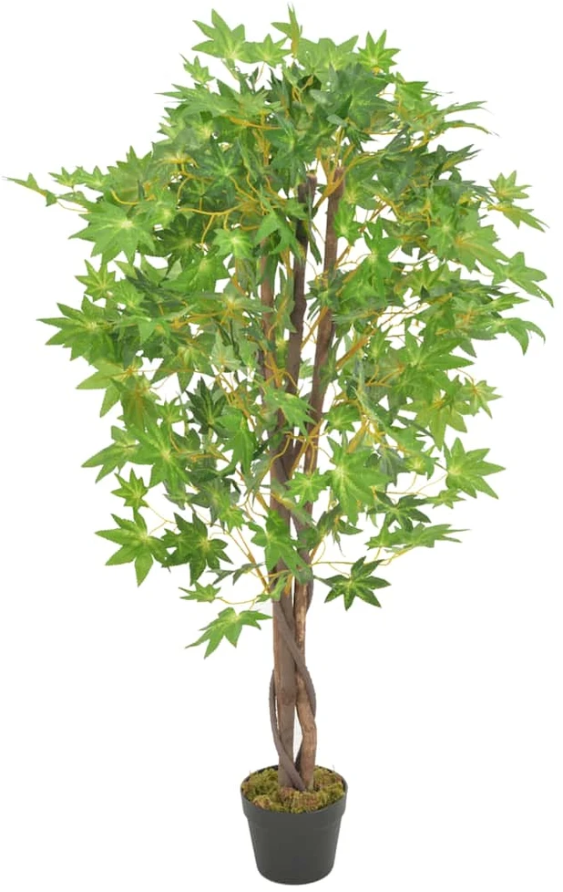 Dirbtinis augalas-klevas su vazonu, žalios spalvos, 120cm