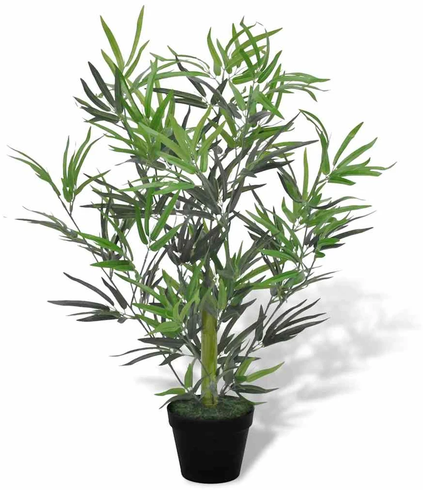 Dirbtinis bambukas, 80 cm, su vazonu