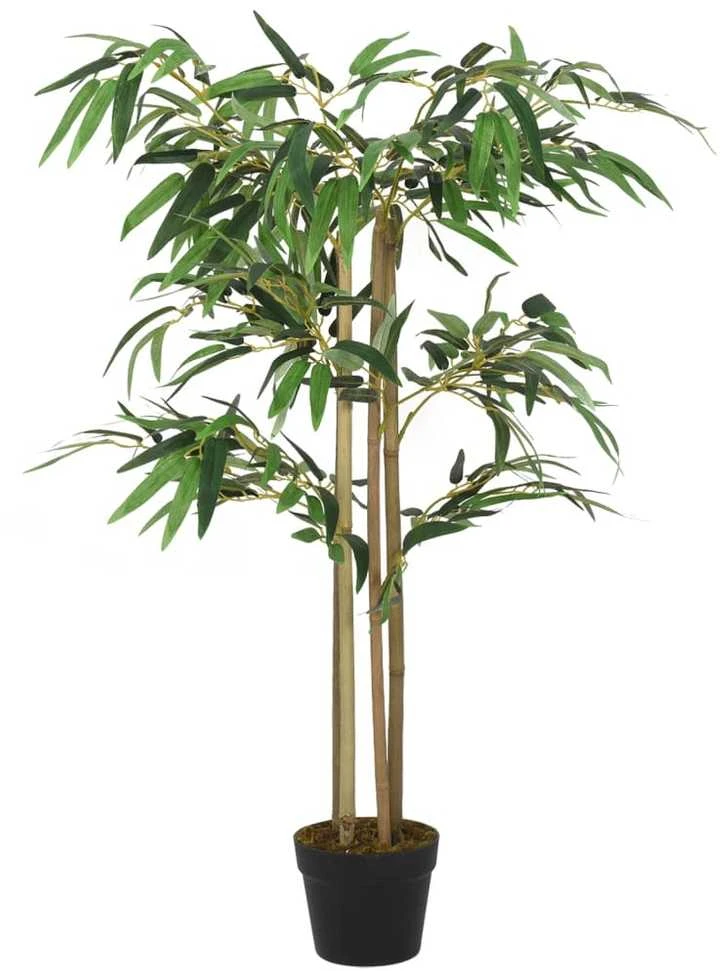Dirbtinis bambukas, žalios spalvos, 120cm, 760 lapų