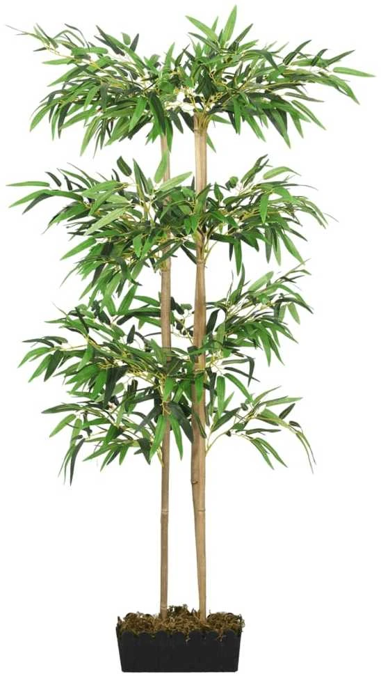 Dirbtinis bambukas, žalios spalvos, 120cm, 760 lapų
