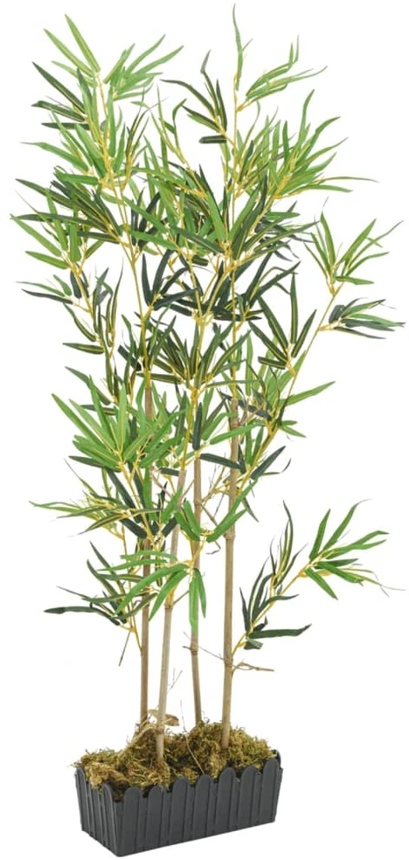 Dirbtinis bambukas, žalios spalvos, 120cm, 552 lapai